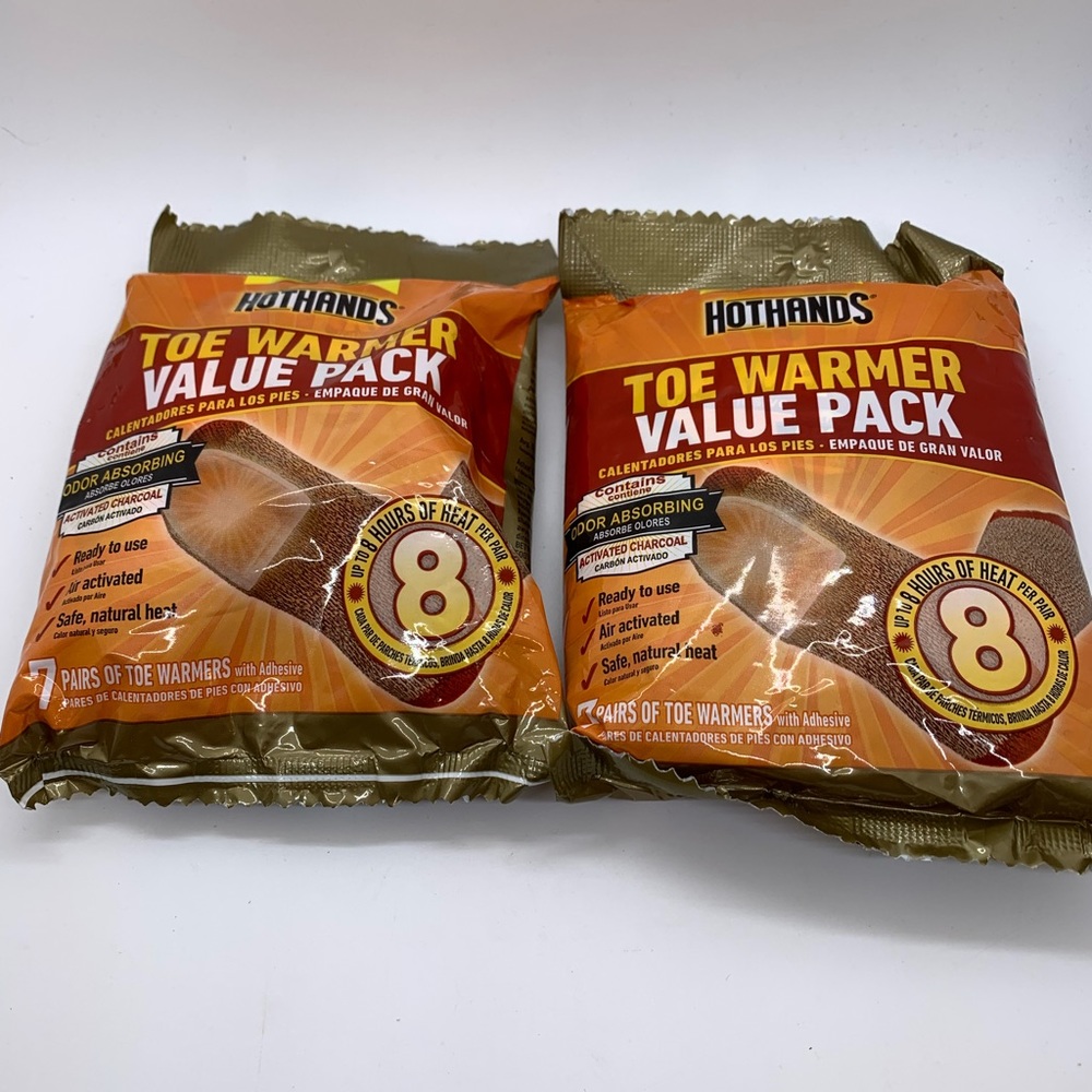 NWT HotHands® Adhesive Toe Warmers. Two value packs.